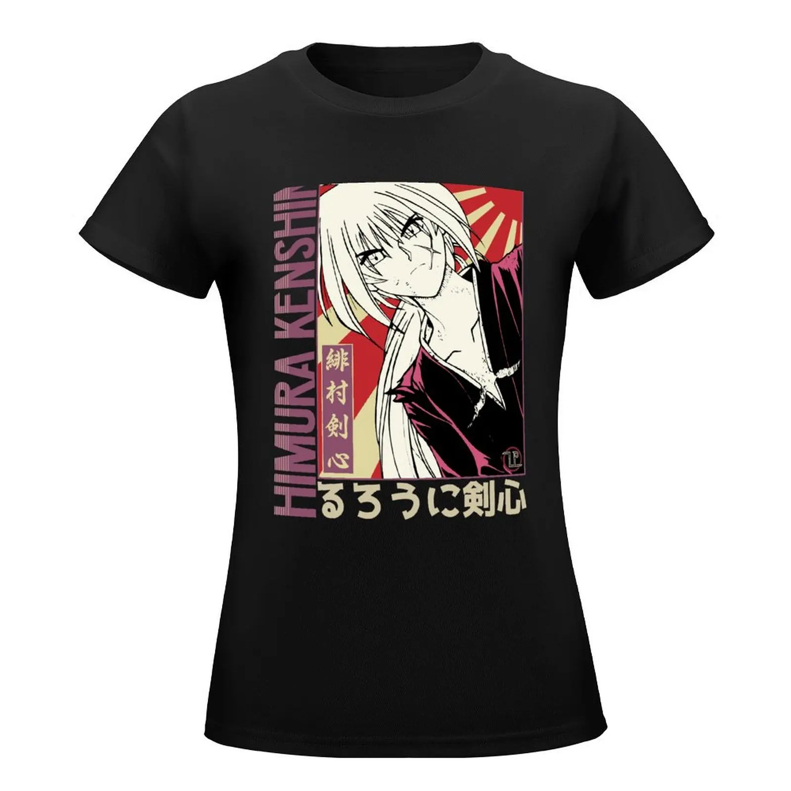 Kenshin Himura V2 R.K. T-Shirt Blouse Female clothing anime clothes western t shirts for Women