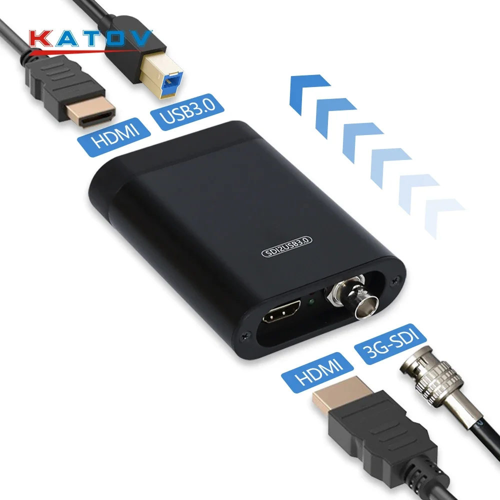 

USB 3.0 SDI Linux Карта захвата видеозахвата 1 * SDI, 2 * RCA Linux 4K USB-карта захвата/карта видеосъемки