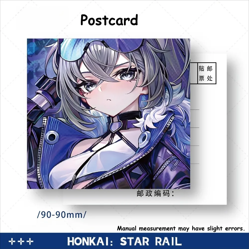 Honkai Star Rail Silver Wolf - 6-częściowy zestaw kolekcjonerski anime, urocze postacie chibi, gadżety dla graczy i fanów, niezbędny prezent.