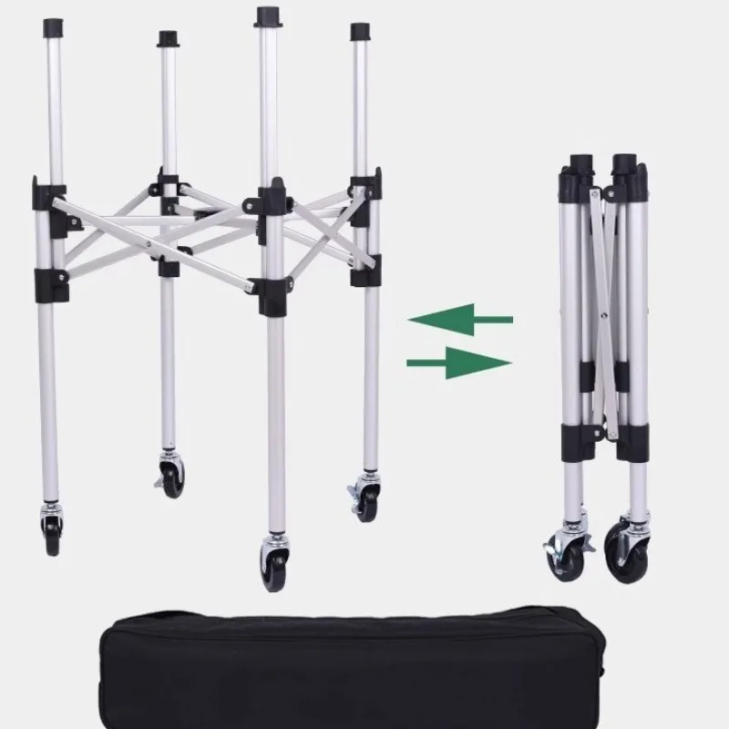 Portable Tennis Ball Picker Cart Telescoping Foldable Basket Portable Tennis Cart Pick Up Cart Picking Up A Basket of Balls