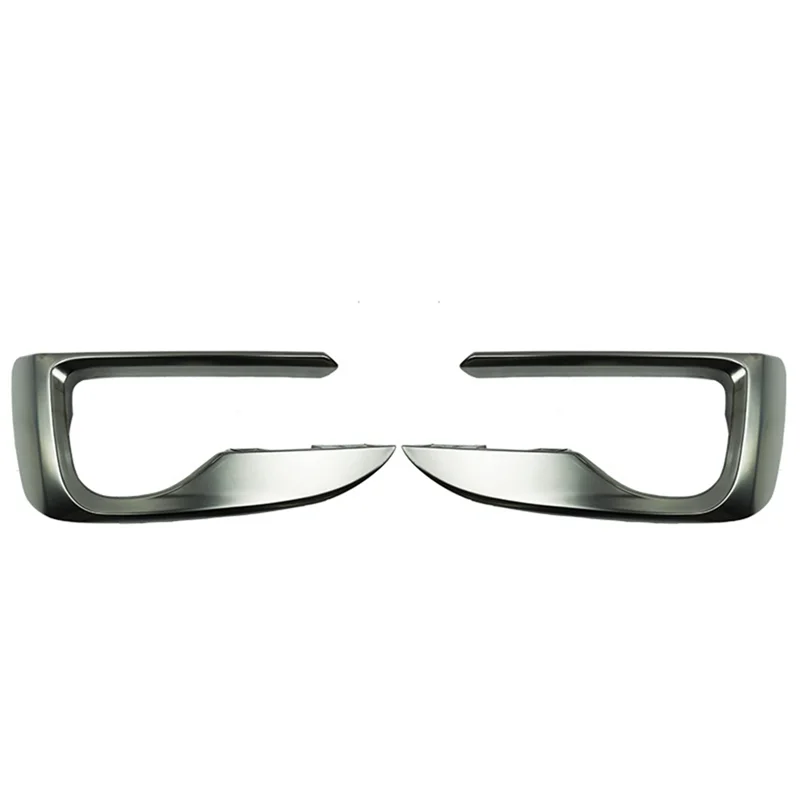 1 par de tira decorativa do para-choque do carro (lh + rh) para bmw x6 f16 2014-2019 guarnição do quadro da luz de nevoeiro 51117319789 51117319790 acessórios