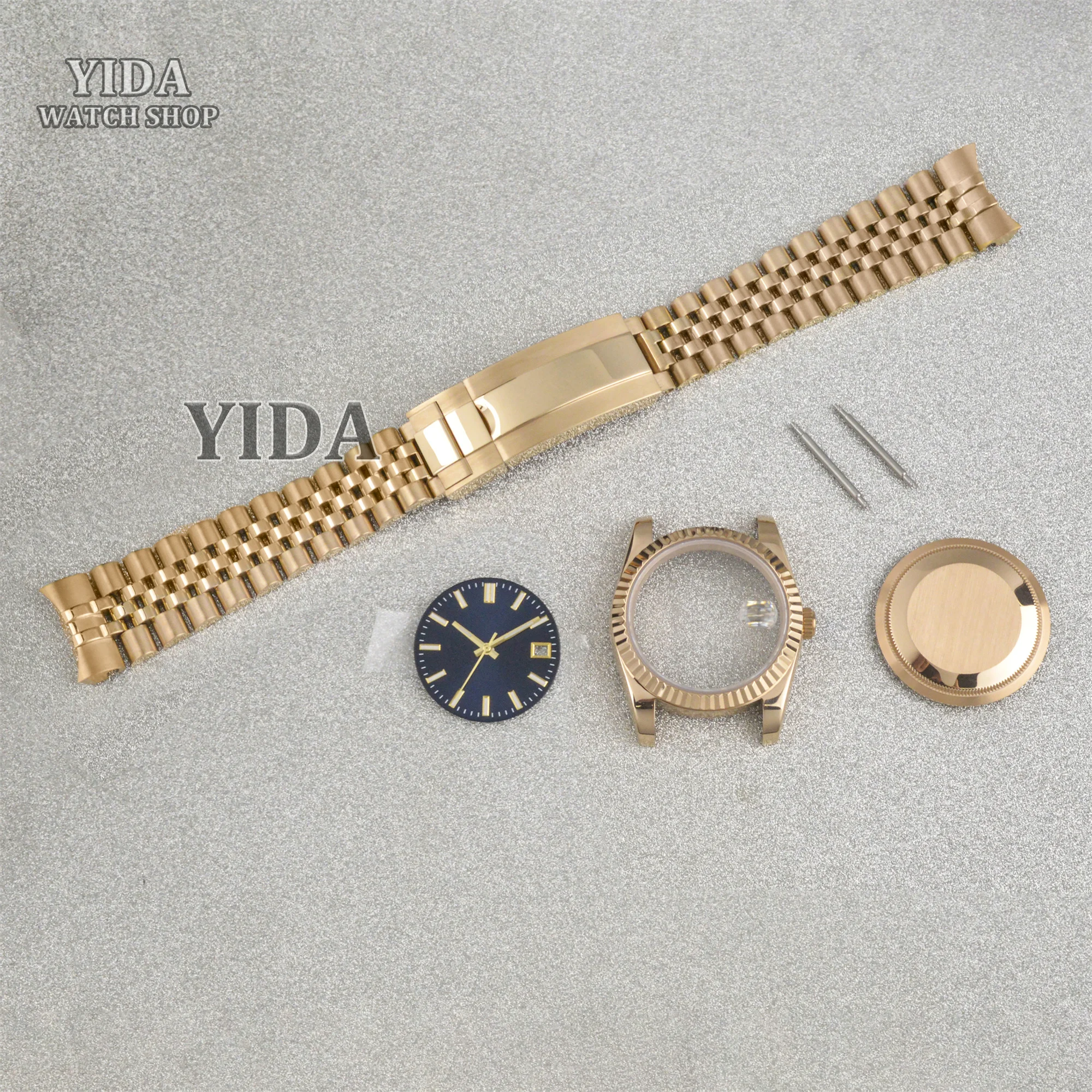 Высококачественный корпус часов Oyster Datejust с сапфировым стеклом, ремешок из нержавеющей стали, циферблат, стрелка для NH35 NhH36, автоматический механизм