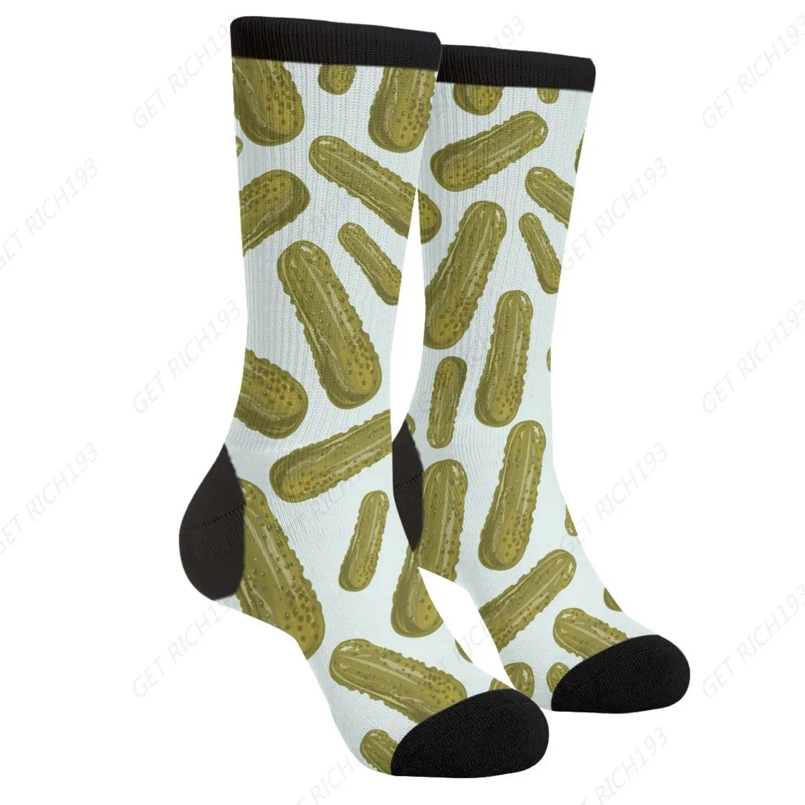 

Salted Cucumber Pickles Casual Funny Funky Novelty Socks For Men Women