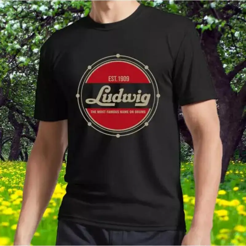 NEW LUDWIG DRUMS are hard to find Active Logo T Shirt Funny Size S 5XL