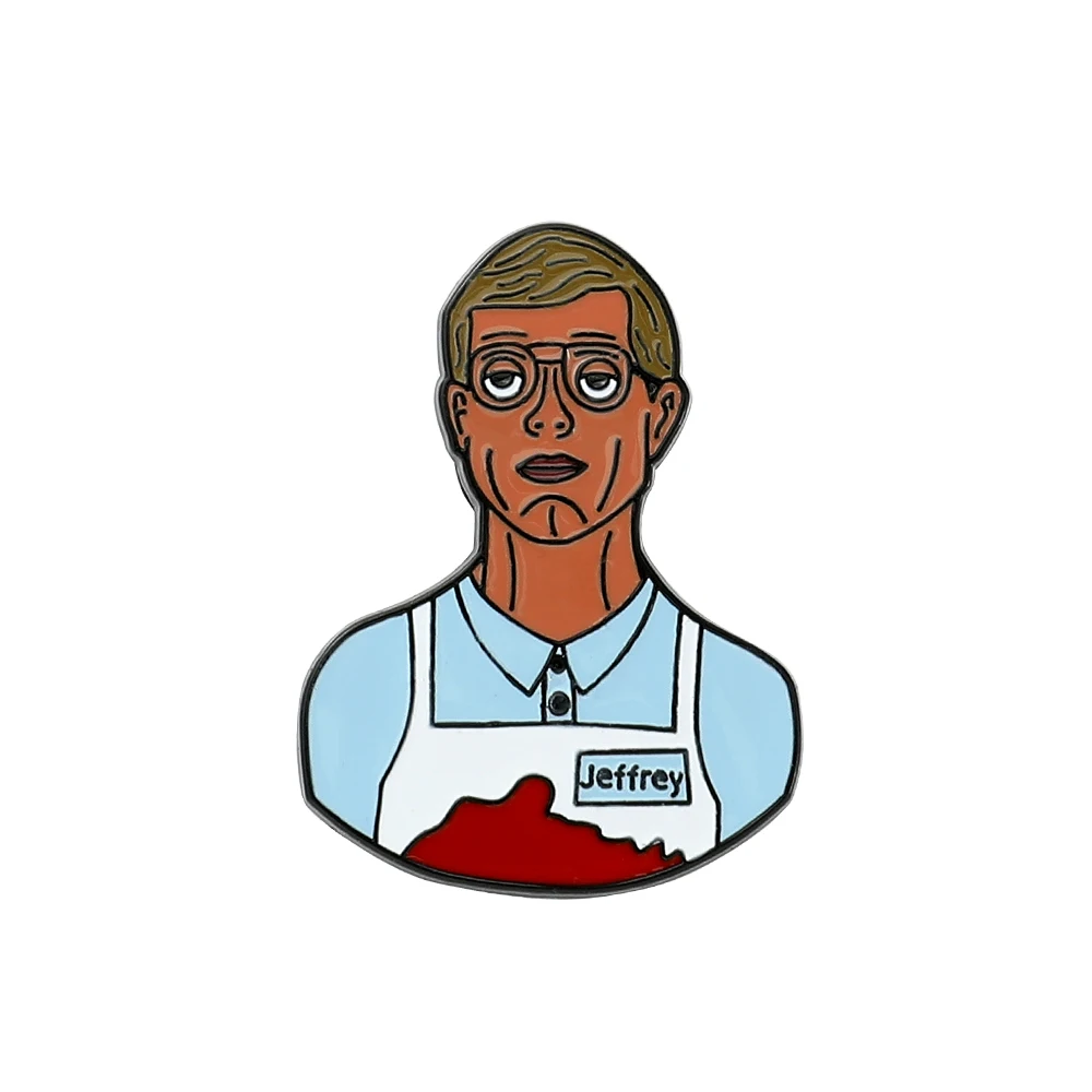 DAHMER - Monster: The Jeffrey Dahmer Story Fashion Figure Brooch Metal Enamel Pin Badge for Backpack Hat Clothes Brooch Gift