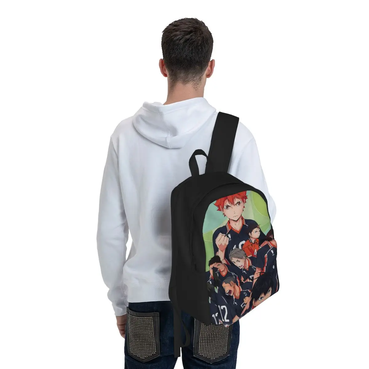 Haikyuu Manga Women กระเป๋าเป้สะพายหลัง3D พิมพ์ Casual กระเป๋านักเรียนเด็กอะนิเมะแล็ปท็อป Rucksack ขนาดใหญ่ Rucksack