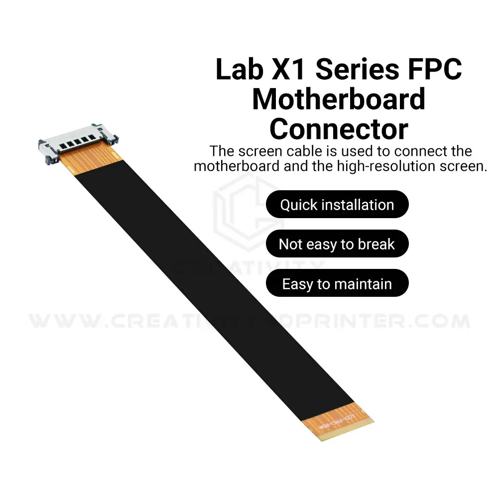 

3D Printer Part Bambulab X1/X1C FPC Cable Display Screen Connection Cable With Interface for Bamboo X1 Series Touch Screen Cable