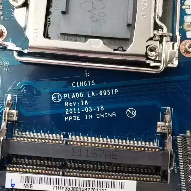 for CIH67S LA-6951P for Lenovo B520 motherboard B520 motherboard with TV function