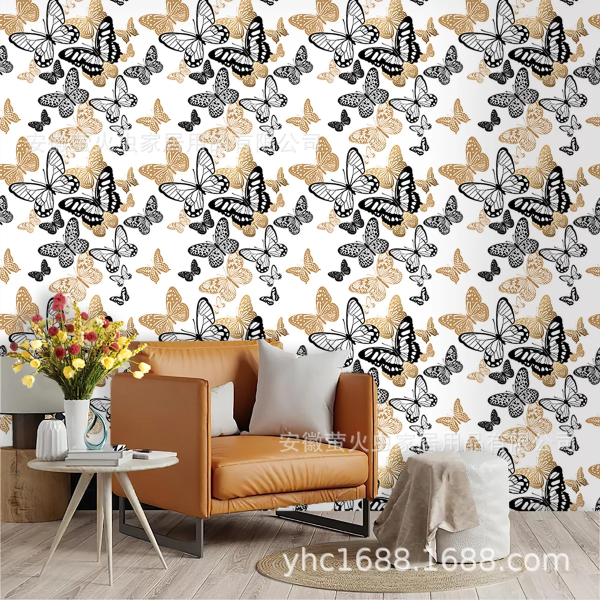 Peel and Stick Butterfly Wallpaper Removable Insect Contact Paper Self Adhesive Wallpaers for  Kids Bedroom Living Room Decor