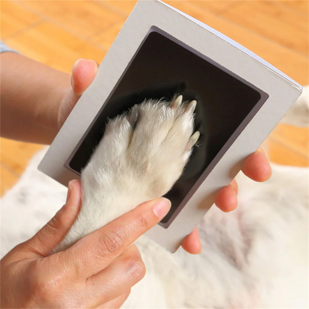 Safe Non-Toxic Dog Cat Paw Prints No Touch Skin Inkless Ink Pads Kits Easy Clean Pet Souvenir