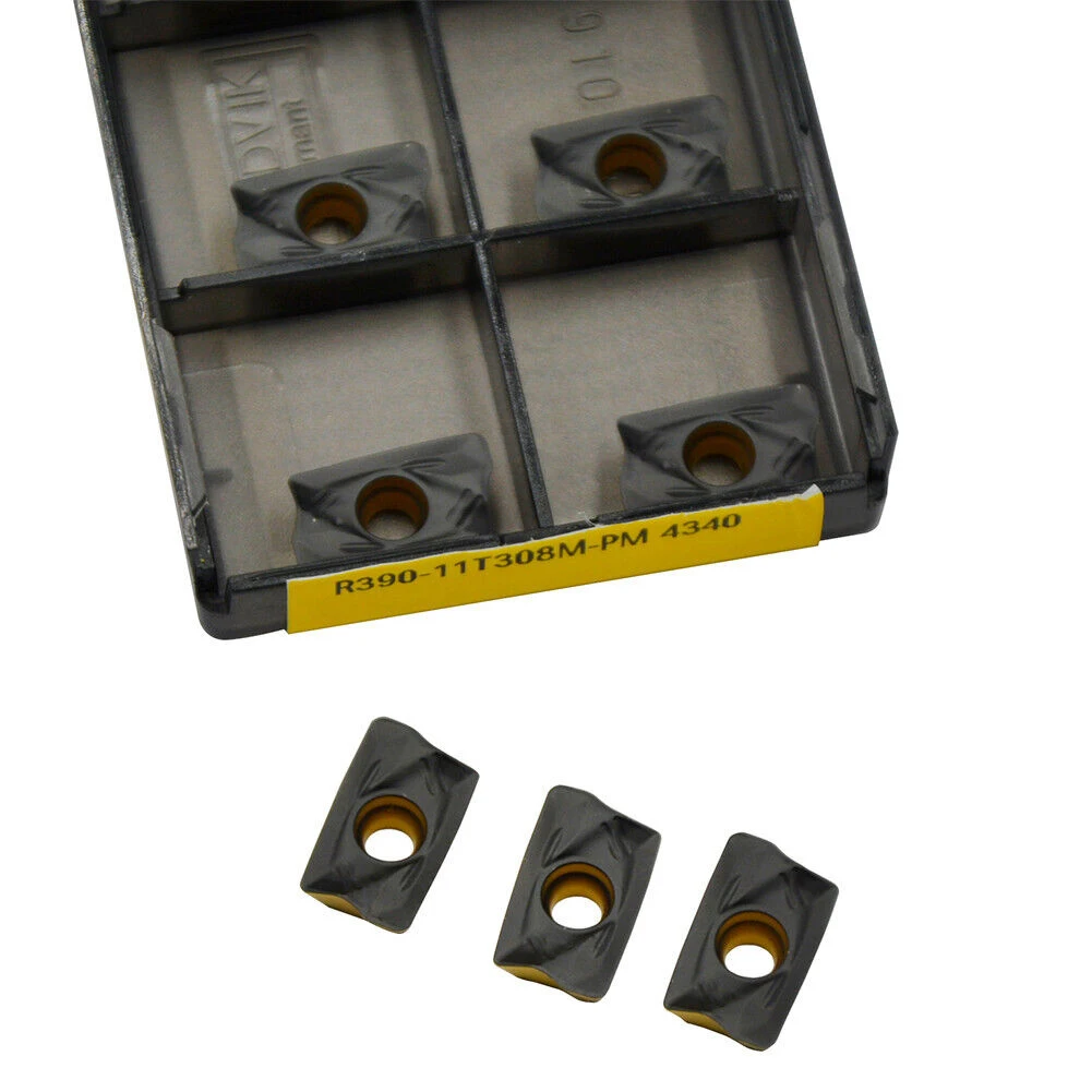 

10pcs R390-11T308M-PM4340 Milling Insert Carbide Inserts New CNC For Steel Metalworking Tool Accessory