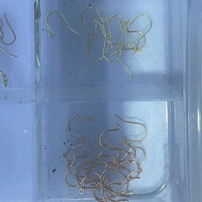 

SGARIT Pure 18K Gold Earring Hook Clasps AU750 Pendant Charms Ear Wire Fitting DIY Jewellery Making Accessories