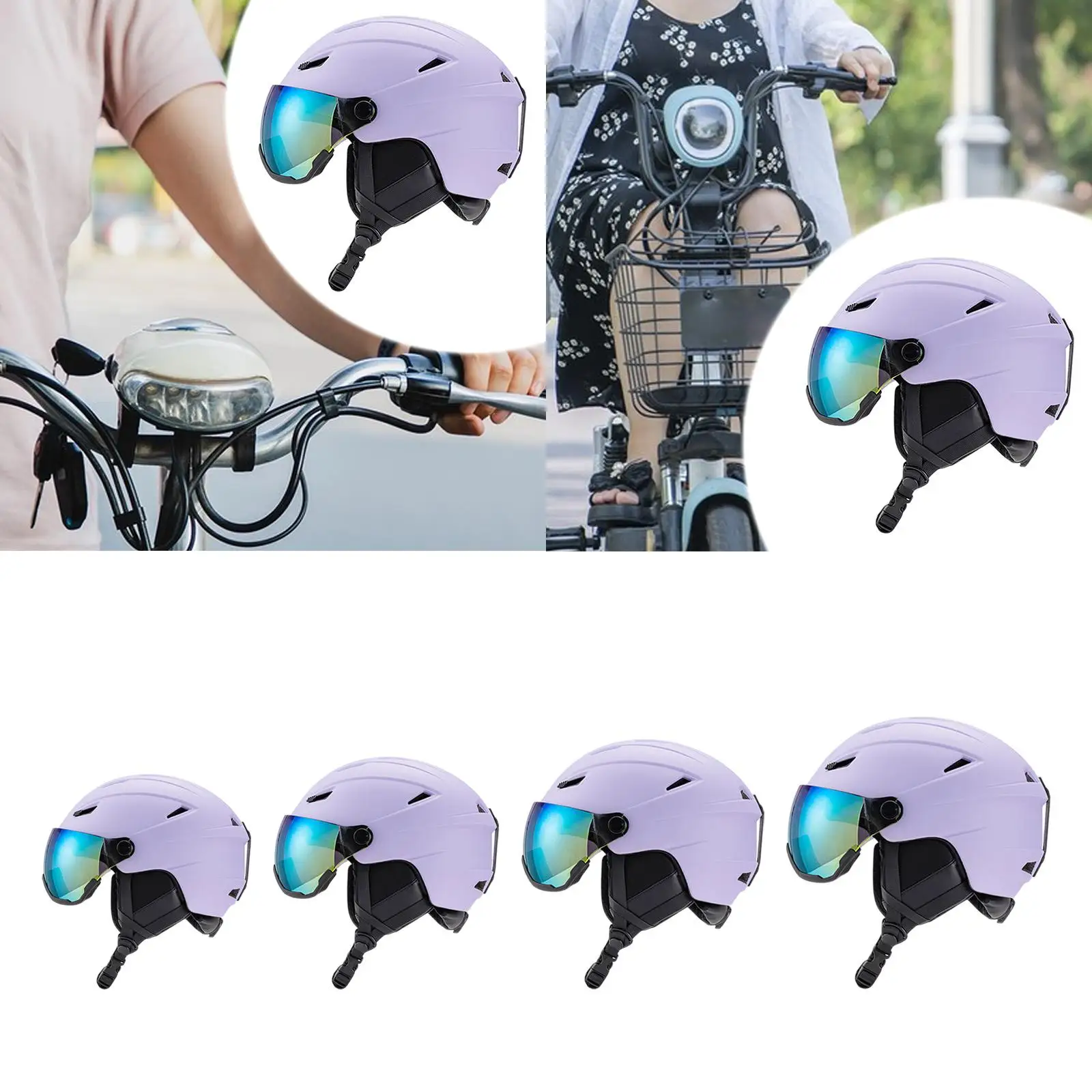 

Snow Helmet Purple Head Protectived Comfortable Ski Helmet for Youth Outdoor