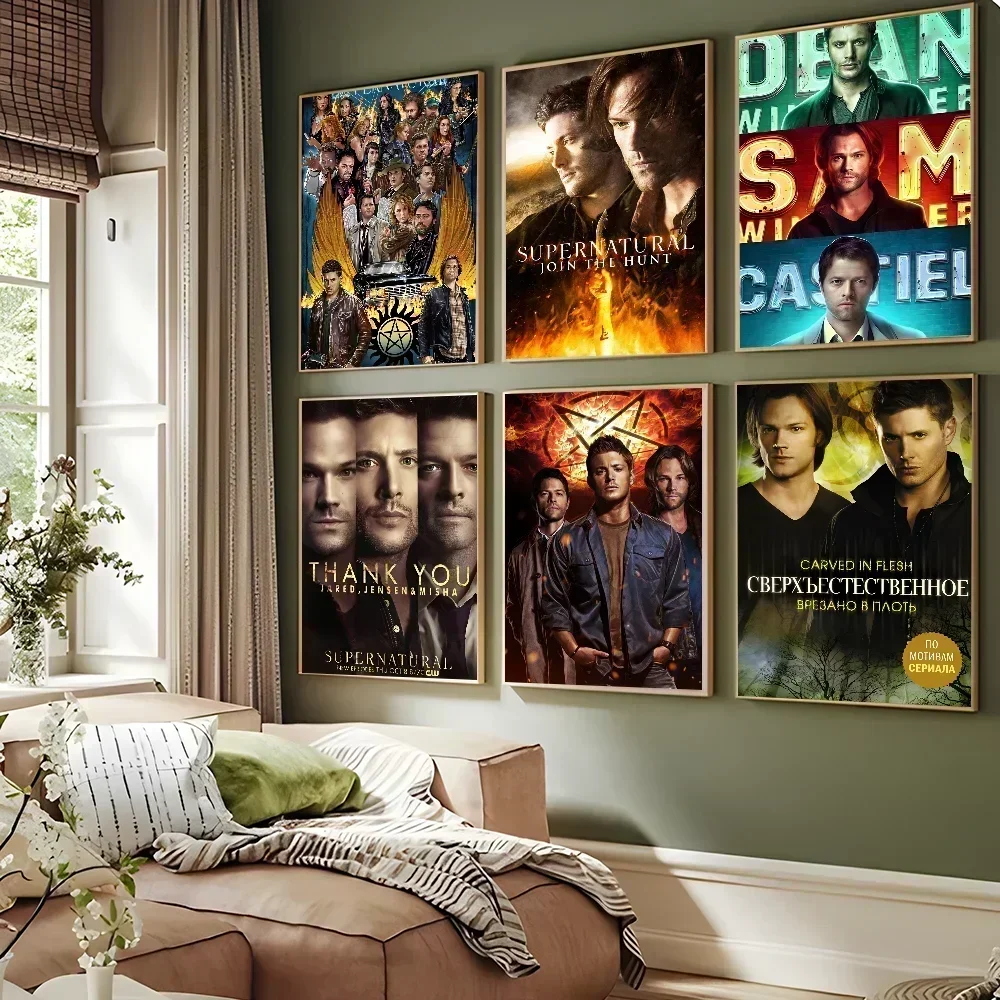 TV Play Series Supernatural Self-adhesive Art Poster Whitepaper Prints Posters Artwork Home Decor