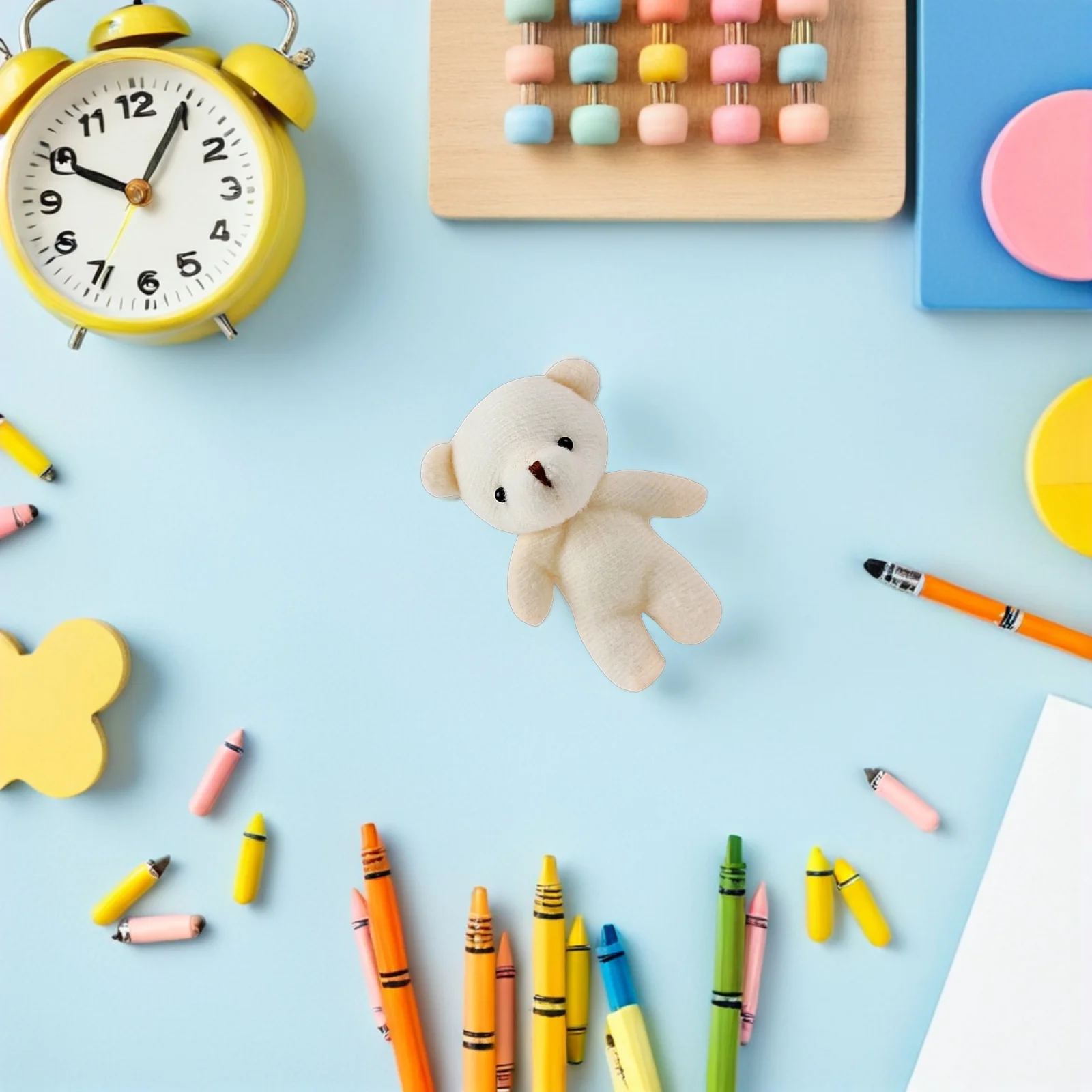 20 قطعة الدب الصغير الحيوانات المحشوة لطيف صغير محبوب الدب المفاتيح قلادة ديكور معلق للحقائب حقائب الظهر الدببة الصغيرة