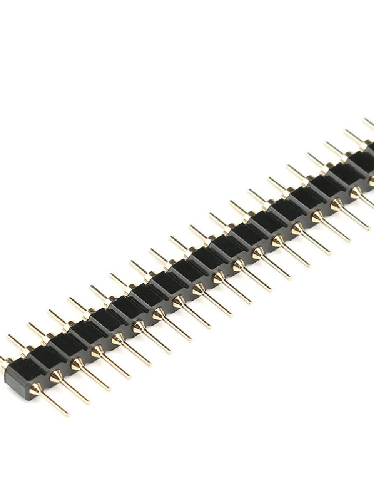 5 szt./1 szt. 2.0mm/2.54mm 1*40p 2x40P Okrągłe Otwory Igłowe Żeńskie Złącze Szeregowe Jedno- i Dwurzędowe Pozłacane Cynowane — zdjęcie 2