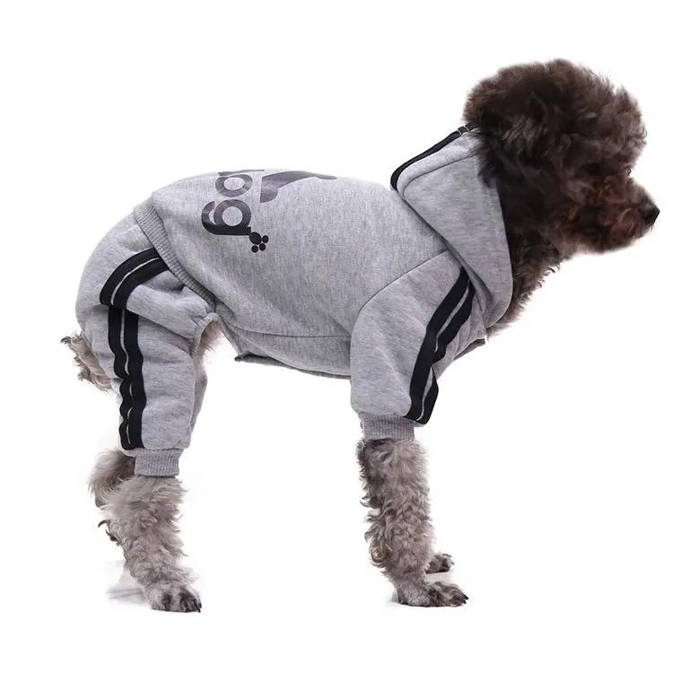 New Dog clothes Jumpsuit Rompers Four Legged Hoodies Button up Pet Clothes Pet Supplies Cat Clothes Autumn Winter 2024