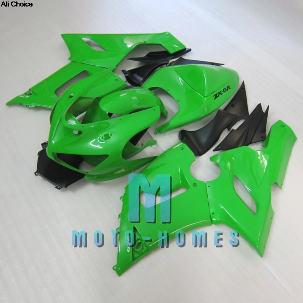 Chinese Fairing Kit for ZX6R 05 06 Kawasaki Ninja ZX-6R 636 2005 2006 100% Road Race Aftermarket No Need Modify