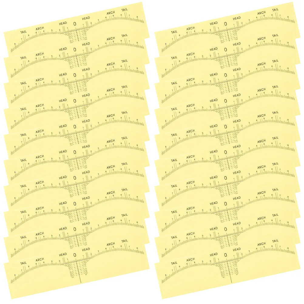 100pcs Disposable Stencil Kit Measuring Eyebrow Ruler For Women Brow Shaping Tools Makeup Eyebrow Line Positioning Ruler