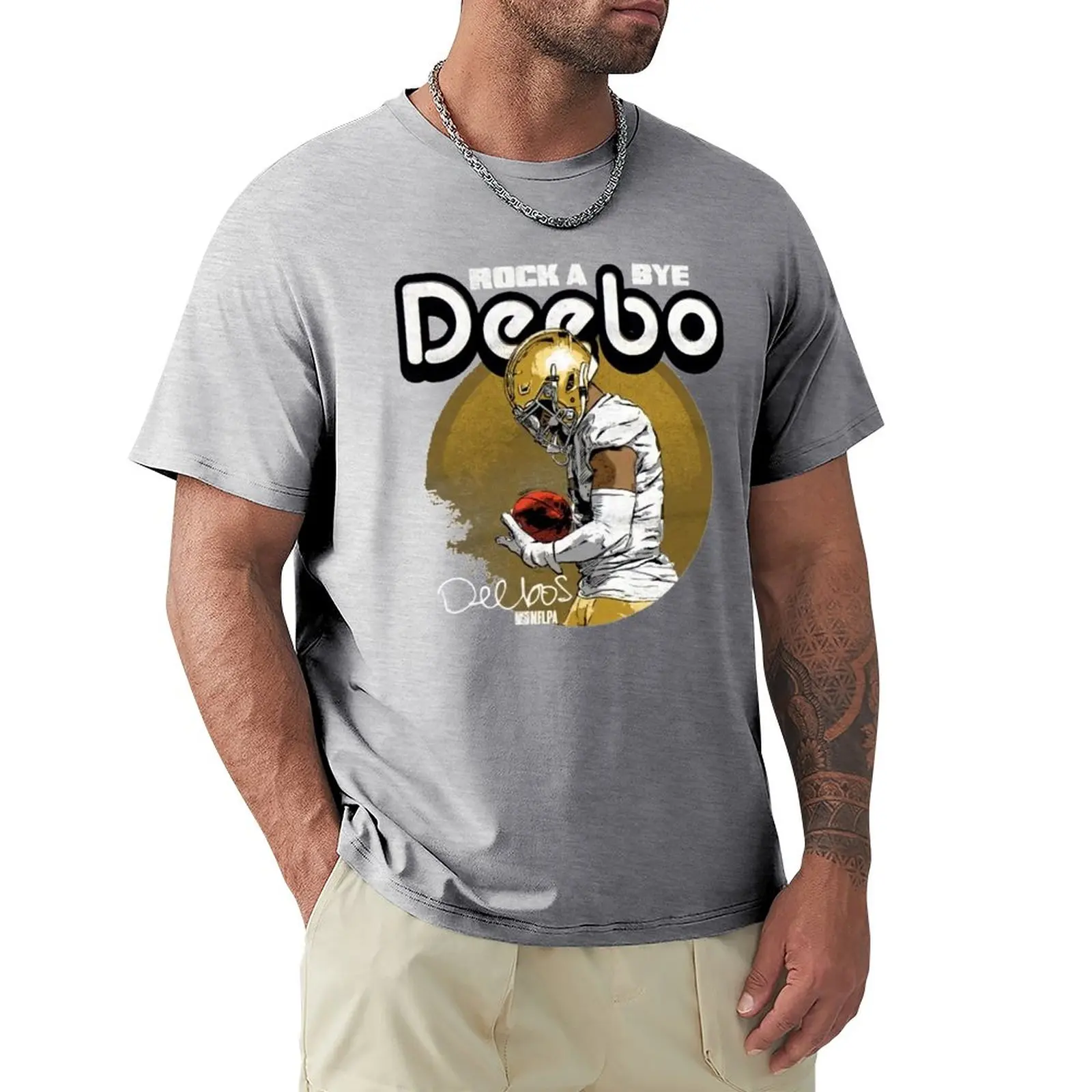 Deebo Samuel Rock a bye T-Shirt sweat funnys boys whites t shirts for men cotton