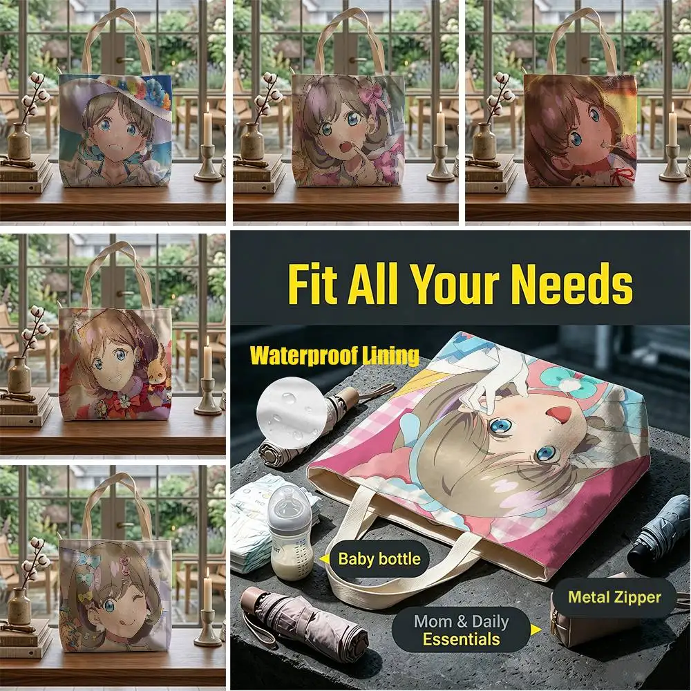 

Superstar Tang Keke Liella Storage Bags Waterproof Canvas bags suitable for going to class, shopping, gifts, and commuting