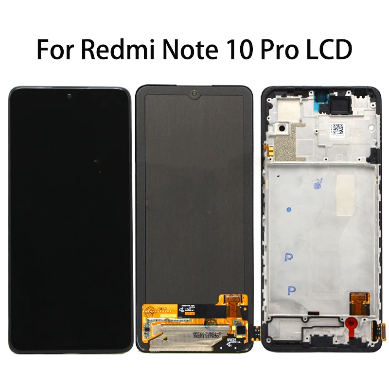 

Original For Xiaomi Redmi Note 10 Pro LCD With Touch Screen Digitizer For Redmi Note10 pro LCD M2101K6G M2101K6R LCD Display