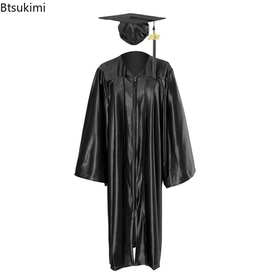 2026 High School Bachelor Graduation Costume Men and Women Role Play Graduation Ceremony Dress Graduation Dress Cap Tassel Set