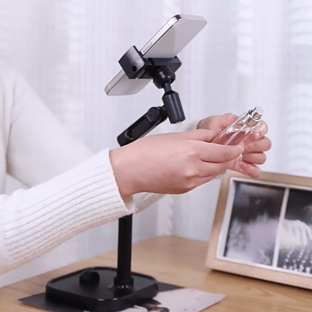 Телескопическая подставка для телефона 2 в 1, стабильная подставка, держатель для настольного телефона, портативный 360° °   Поворотный кронштейн для мобильного телефона Live Learning