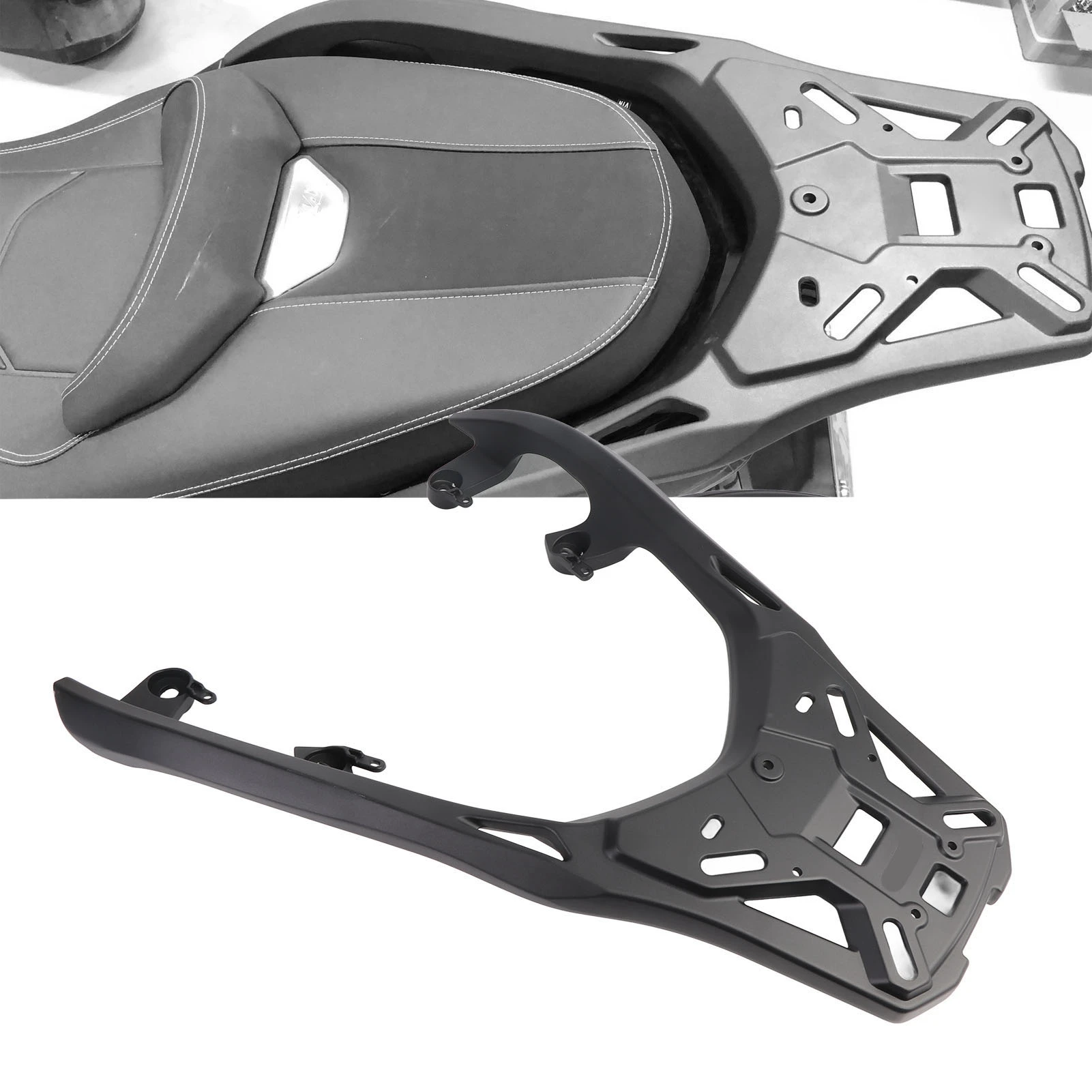 Rear Luggage Carrier Bracket Enhanced Safety Motorbike Rear Luggage Rack Strong Load Bearing for Xmax 125 250 300 2017 To 2024