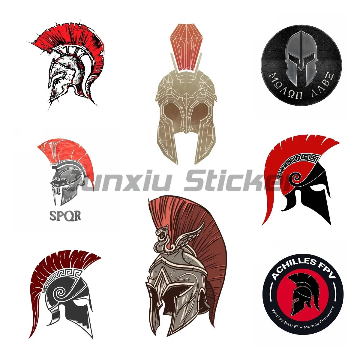 SPQR Rome Spartan Creative Car Sticker Personality Decal Suitable for All Types of Vehicles DIY