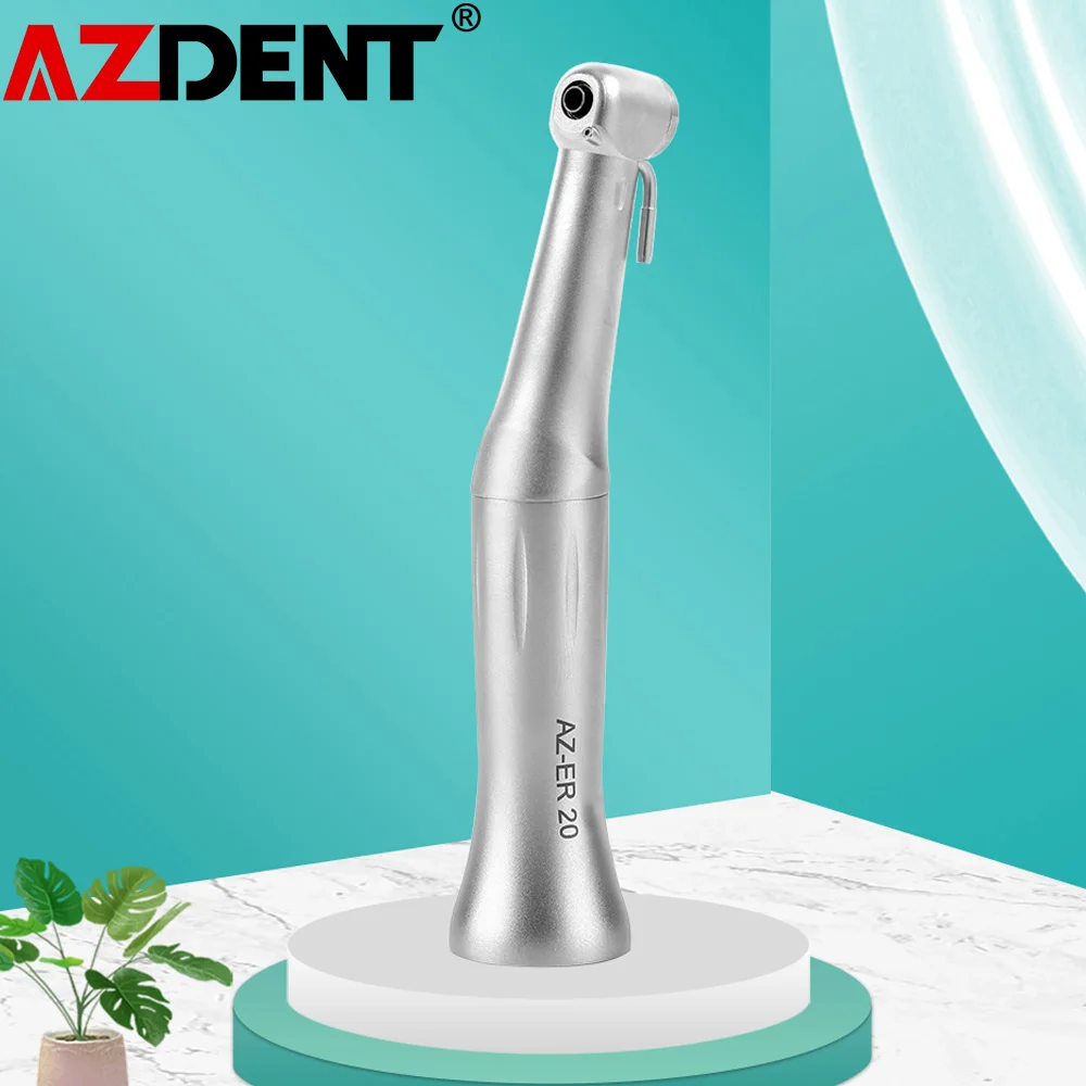 20:1 AZDENT Dental Implant Reduction Contra Angle Handpiece Button Type Chuck Extemal Irrigation System Max Torque 55Ncm