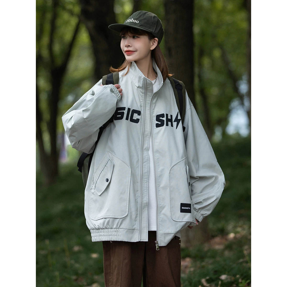 

Ветрозащитная и водонепроницаемая куртка для пар, весна-осень, новая модель, мужская, свободного кроя, модная молодежная верхняя одежда