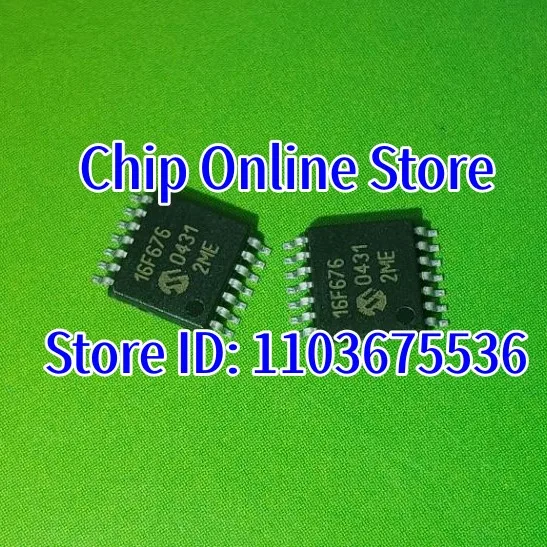 5~100pcs  PIC16F676-E/ST  PIC16F676T-E/ST  PIC16F676  TSSOP14  New Original