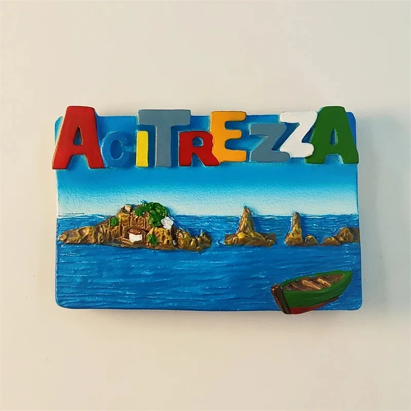 Italy Souvenirs Sicilia Catania Acitrezza Fridge Magnets Home Decoration Wedding Gifts Message Board Magnetic Stickers