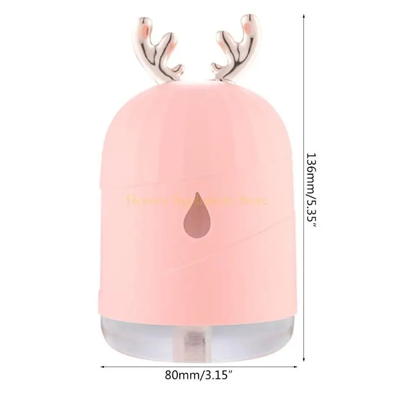 D0AB Портативный мини -увлажнитель 220 мл маленький прохладный увлажнитель тумана для путешествий в спальне