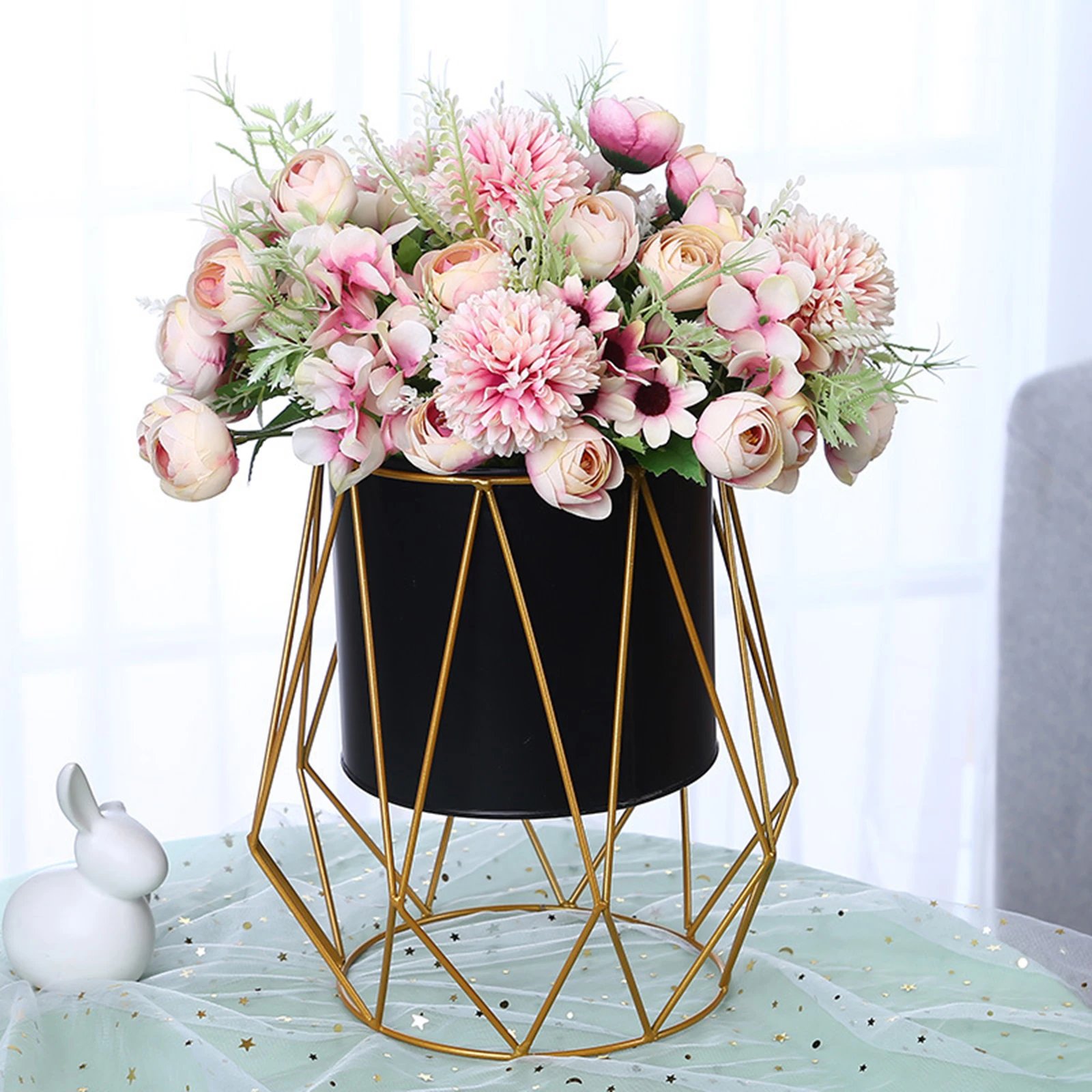 Metal Planter Stand Flowerpot Holder Rustproof Flower Vase Stand Flower Holder Flower Pot Holder for Party Home Tabletop