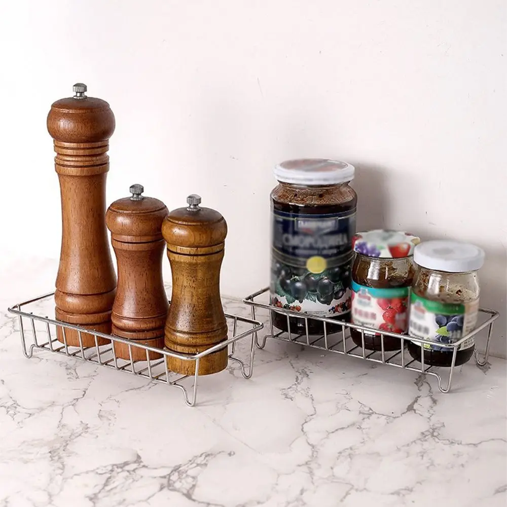 

Modern Bathroom Storage Rack Space Saving Waterproof Kitchen Organizer Shelf Household Hollow Out Kitchen Storage Stand