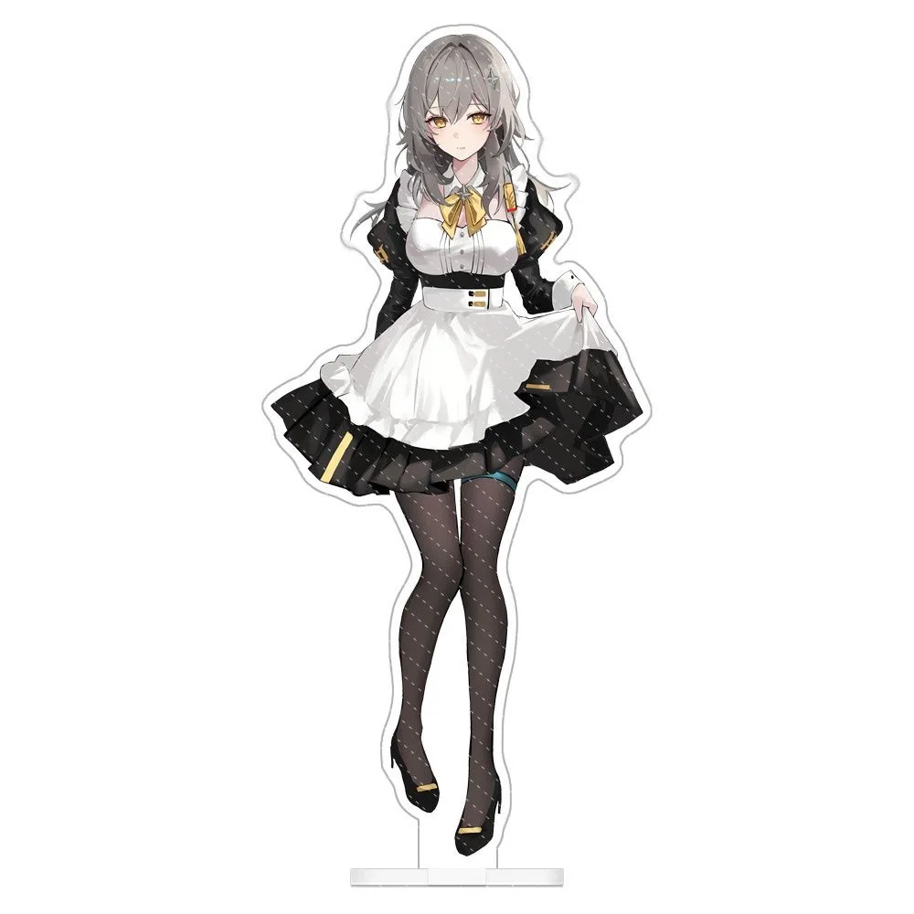 Honkai Star Rail Maid Outfit Acrylic Stand Firefly March 7th Robin Sparkle Trailblazer Anime Figure Desk Decor Gifts Keychain