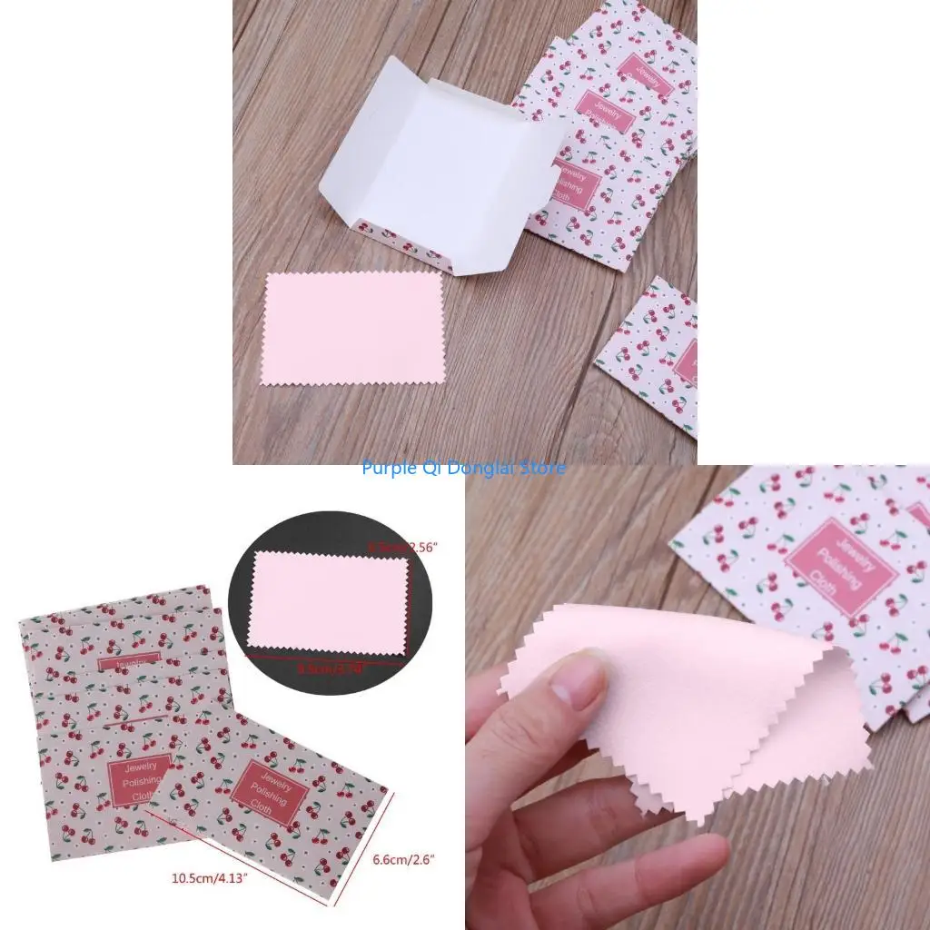 L21E 10x Polishing Cleaning Cloth Cotton Non Toxic Tarnish Remover Cleaner Cloth