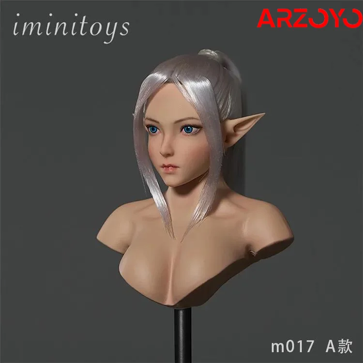 Iminitoys 1/6 Scale M017 Fairy Girl's Head Carving Fit 12'' Female Whiten Skin Action Figures Body