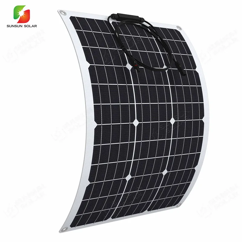 Lightweight Stylish 60w Bendable Flexible Caravan Solar Panel