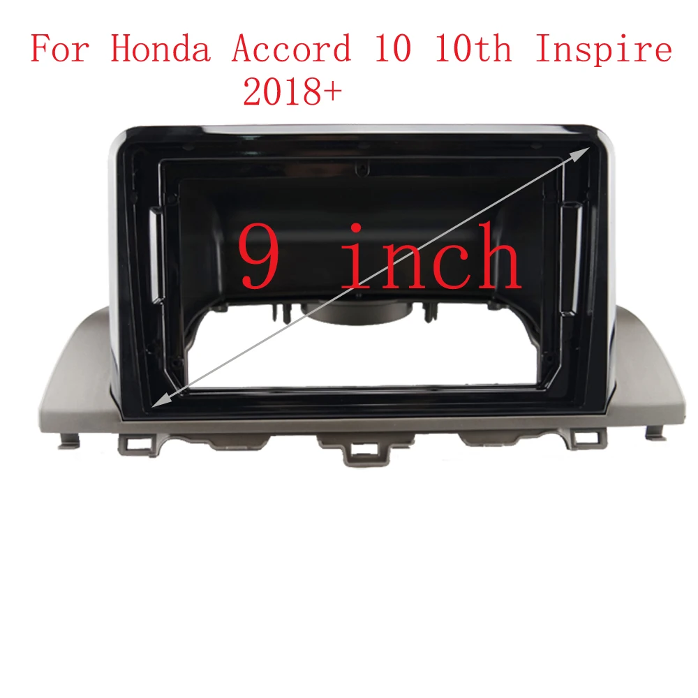 WQLSK 9 Inch Car Android gps Frame Fascia For Honda Accord 2018+10th Inspire Android Radio Dash Fitting Panel Kit