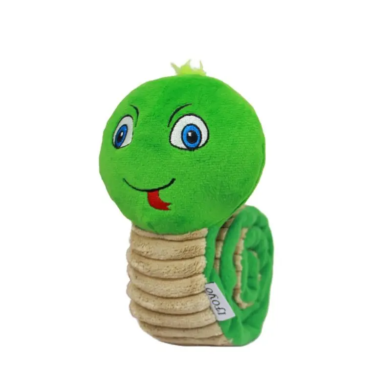 Dog Squeak Toys Pet Sniffing Plush Snails Toys Tibetan Food Molar Puzzle Toys Interactive Cat Dog Puzzle Toy Feeder Pet Products