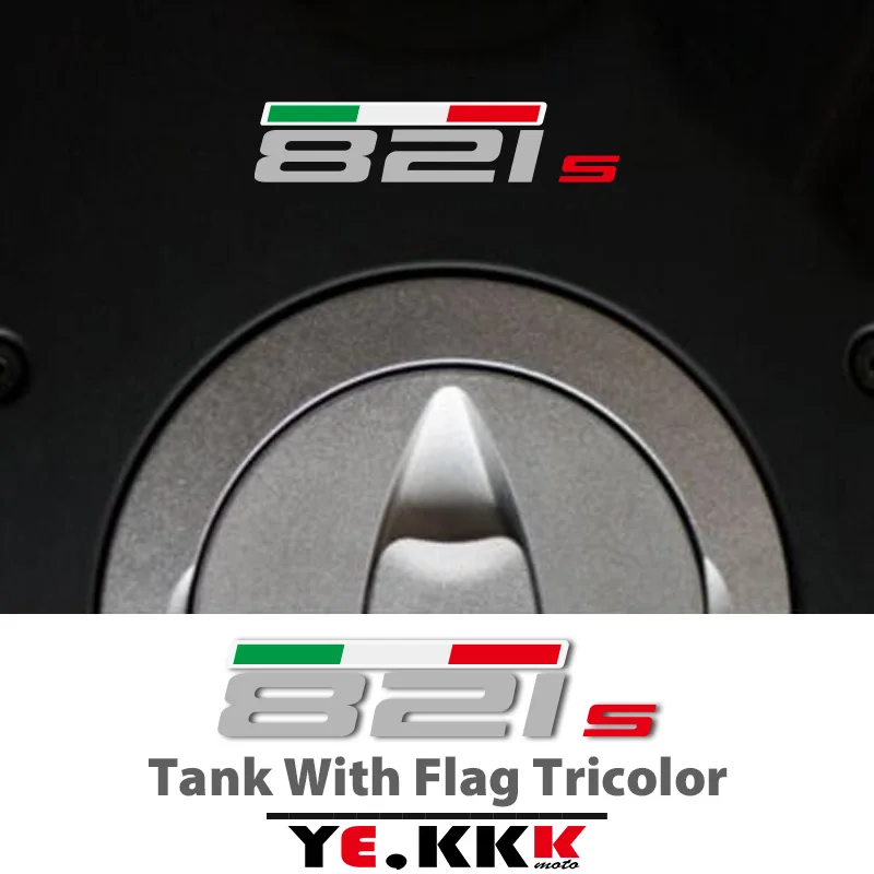 1 Sticker For DUCATI 821 SP EVO Panigale S Monster Tank Flag Tricolor Sticker Decal Customization