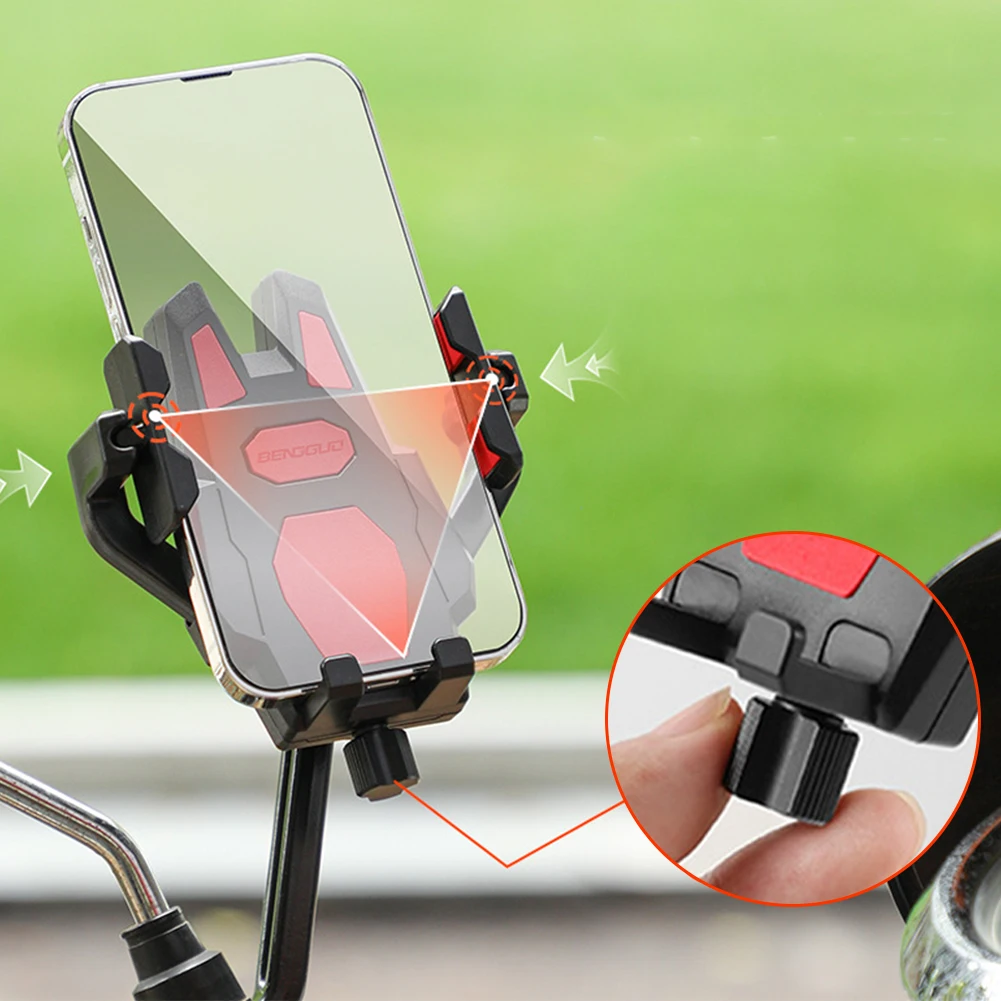 حامل هاتف الدراجة المضادة للاهتزاز دراجة حامل الهاتف جبل دراجة نارية الهاتف جبل للدراجات النارية سكوتر دراجة حامل جوّال بلاستيكي الخليوي