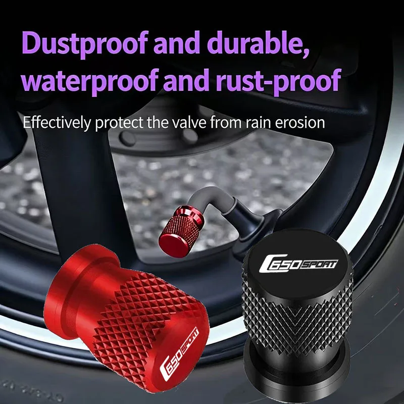 

For BMW C650SPORT C650 SPORT C650GT 2011-2017 Motorcycle CNC Accessories Wheel Tire Valve Air Port Stem Cover Cap Plug
