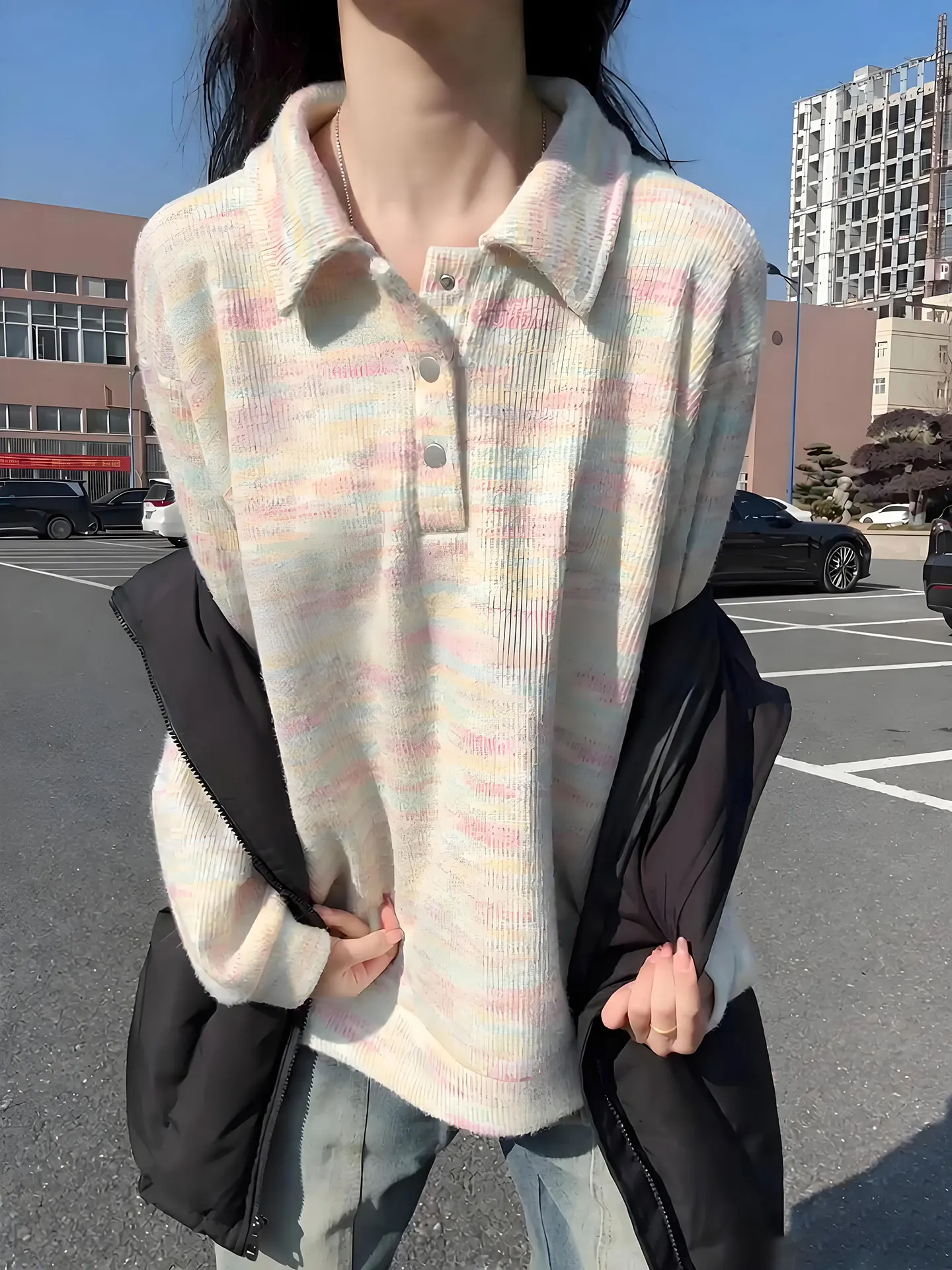 

American Sle Fce Lined Hoodie Sweatirt Men's Women's Autumn Winter irt Couple's Inner Wear Base Top