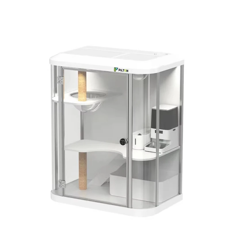 New Smart Pet Cabin with Camera Night Vision Function Large Cat House Circulating Fresh Air Full Intelligent Feeding