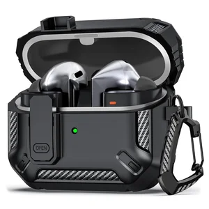 Penutup Kunci Keamanan untuk Casing Samsung Galaxy Buds 3 Pro Buds3 buzz 3 Pro Funda Tahan Guncangan untuk Lengan Samsung Buds 3 Pro dengan Pengait 12 penjualan terbaik bose soundlink flex - №