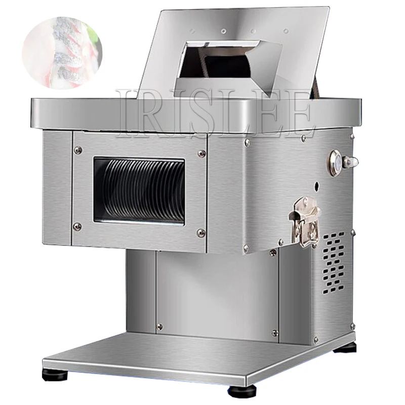220V Meat Slicer Drawer Meat Cutter Machine Stainless Steel Electric Slicer